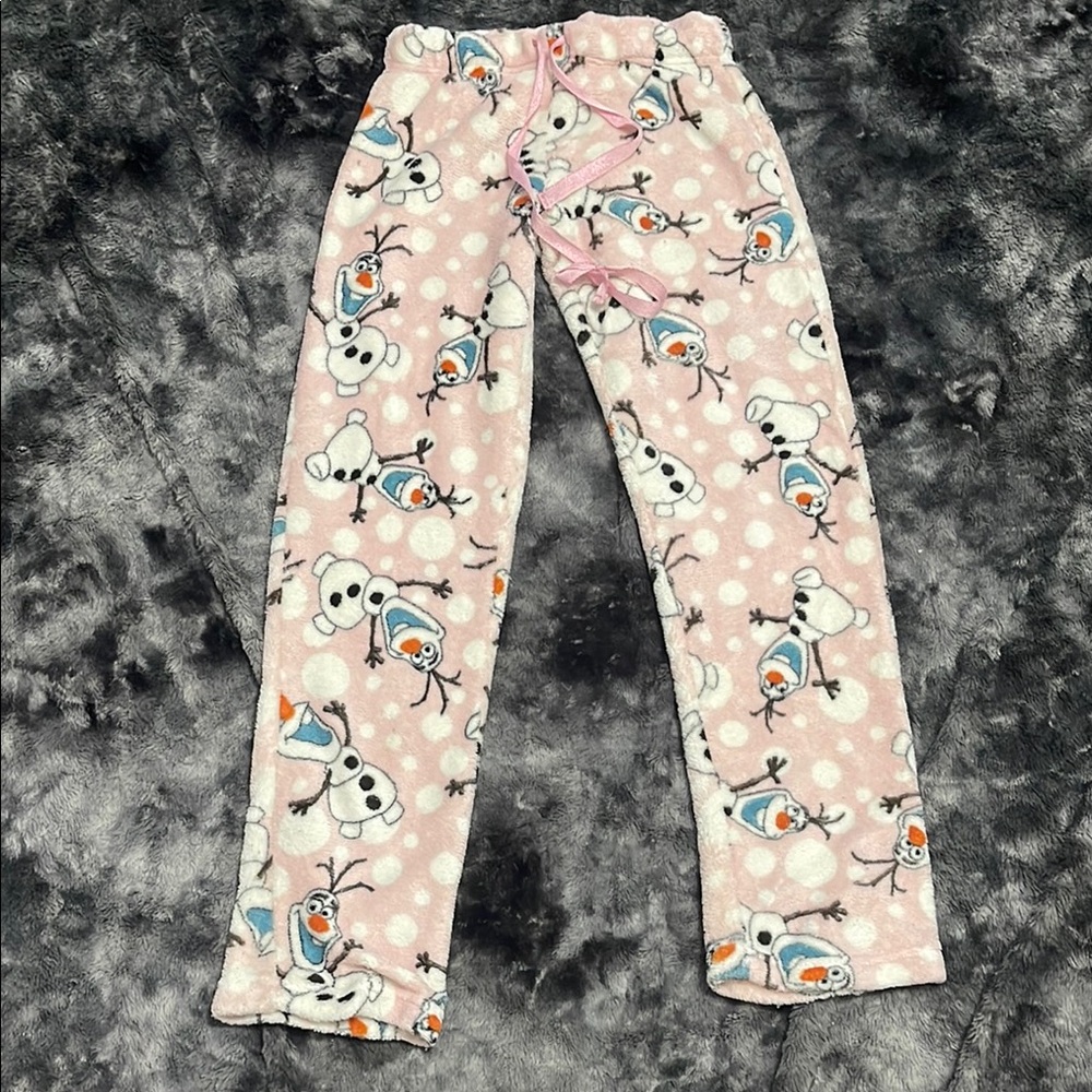 Disney Pink Olaf Pajama Bottoms